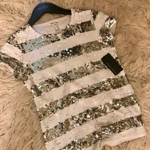 COPY - Alice & Olivia Sequin Top - with tags like new.